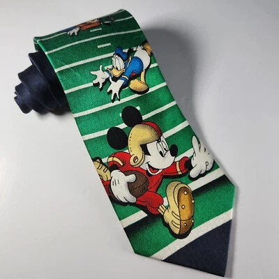 Corbata de fútbol Mickey Mouse para hombre 100% seda hecha en Corea Mickey & Co. Foto 1 de 4