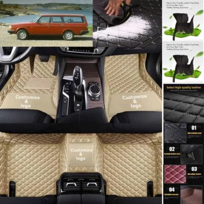 For Volvo 240 1990-1993 Car Floor Mats Custom Carpet All Weather Waterproof Auto - Изображение 1 из 4