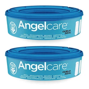 2PK Angelcare Baby Diaper Disposal System Bin Cassette Refill Size 1/180 Nappy - Picture 1 of 2