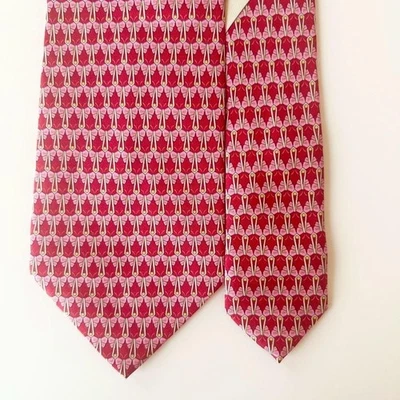 Salvatore Ferragamo Corbata por todas partes patrón Mariposa auténtico... - Imagen 1 de 4
