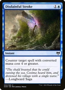 X 1 Disdainful Stroke NM KHM Kaldheim 054 MTG Magic The Gathering - Picture 1 of 1