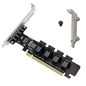 1* PCIe to SFF-8643 Adapter Card 4*U.2 NVMe For PCI-E X4/X8/X16 For Windows - Picture 1 of 13