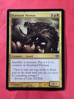 2009 Magic The Gathering Conflux #123 Scarland Thrinax, UC, NF, cd2 - Image 1 of 3