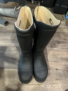 Airboss defense Black Rubber Boots Size 8 - Picture 1 of 8