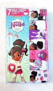 Nickelodeon Girls' 7-Pack Nella The Princess Knight Underwear Panties Size 4 - Picture 1 of 3