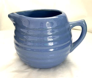 Cerámica BAUER de colección rara azul claro ~ crema grande ~ Ring Ware buen estado - Imagen 1 de 5