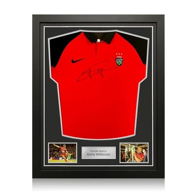 Camiseta de rugby Toulon firmada por Jonny Wilkinson. Marco estándar Foto 1 de 4