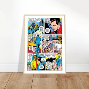 Classic Comic Book Panel Framed Poster - Retro Superhero Art - Picture 1 of 9