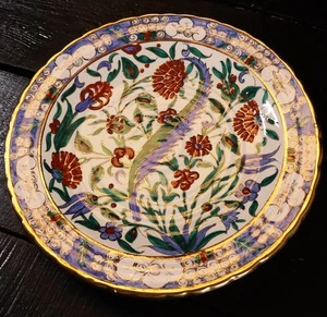 Icaros Pottery Rhodes Greece Plate 34,5cm A200 handmade 13,583 in Iznik-Stil 2#M - Bild 1 von 6