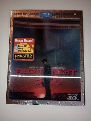 Fright Night Blu-ray/3D/DVD 3-Disc Set w/ 3D Lenticular Slipcover Colin Farrell  - Image 1 of 4