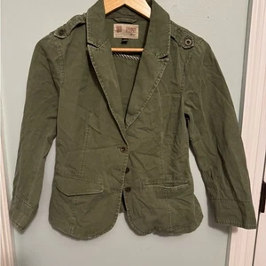 Volcom Scout Olive Green Military style Blazer Sz SP - Picture 1 of 16