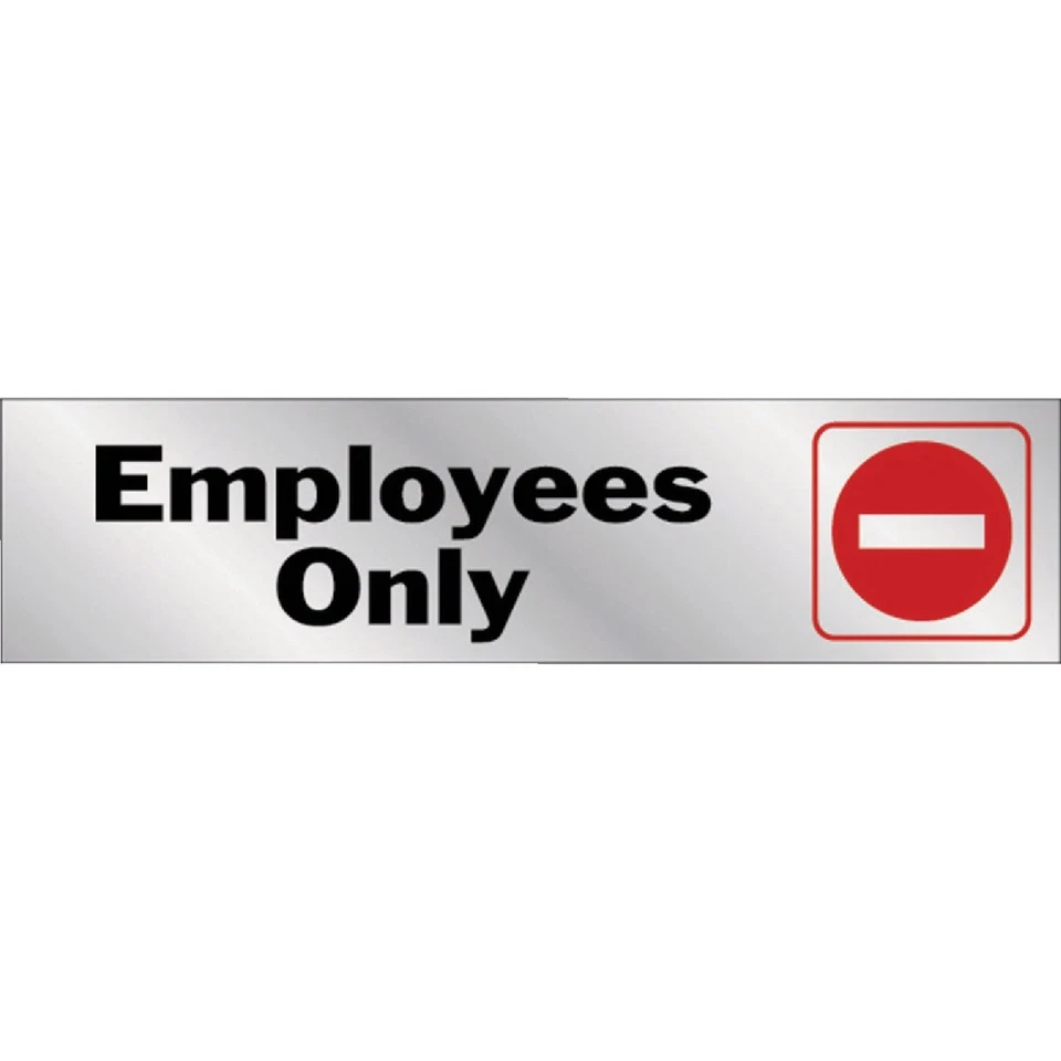 Hy-Ko 2x8 Employees Only Sign 476 Hy-Ko 476 029069004767 Mylar - Image 1 of 1