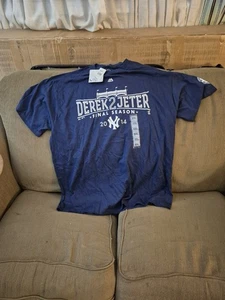 Majestic Derek Jeter #2 New York Yankees FINAL SEASON 2014 T-Shirt 2XL XXL Neu mit Etikett - Bild 1 von 8