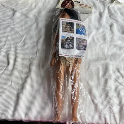 Винтажный волокна Craft коренных американских индейцев вождь 15» кукла набедренная ткань бисер новый - Изображение 1 из 4