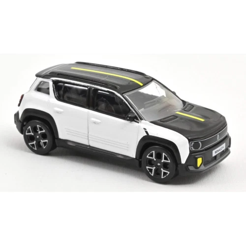 Norev RENAULT 4 E-TECH ELECTRIC 2025 WHITE AND BLACK 1 64