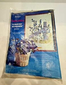 Vintage Paragon Creative Stitchery Embroidery Kit #0416 Country Roadside 22 x 29 - Picture 1 of 11