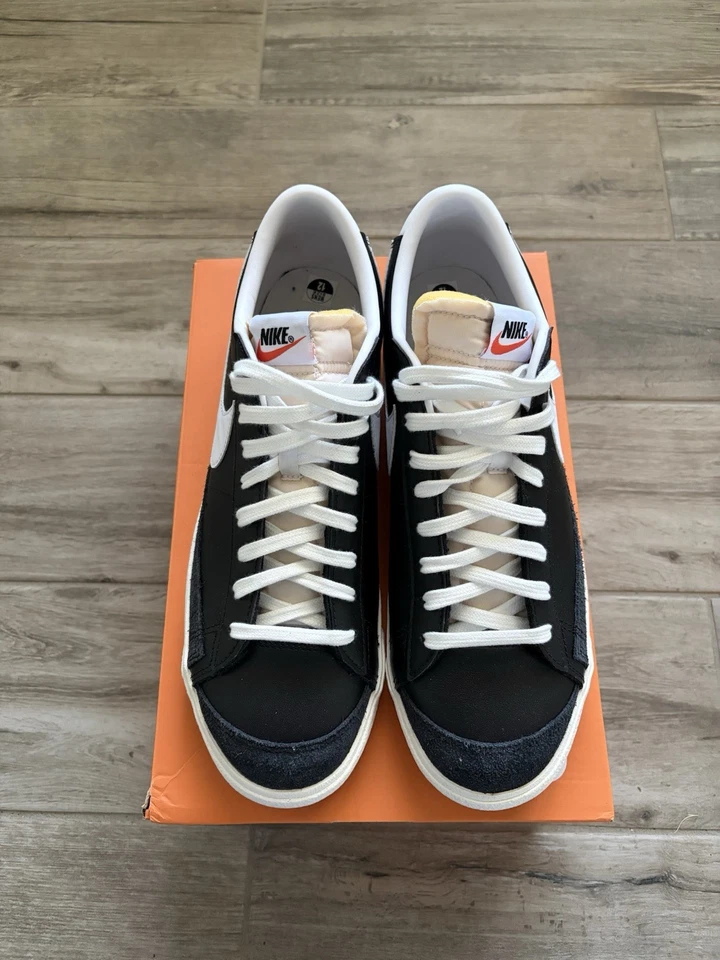 Nike Blazer '77 Vintage Men's Sneakers Low Black/White Size 12 DA6364-001 - Image 1 of 4