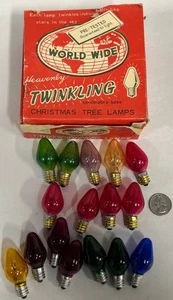 Lot Vintage GE & Other C7 C7 1/2 Christmas Holiday Light Bulbs (A7) - Picture 1 of 10