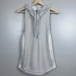 Calia by Carrie Underwood Effortless Gray Sleeveless 1/2 Zip Hoodie Size XS - Picture 1 of 13