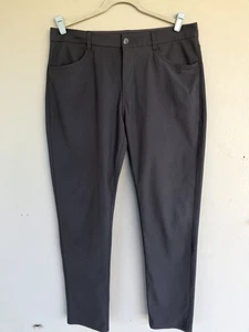 Vuori Meta Pants Mens’s Size 34 Charcoal Grey Performance Slim Fit Preppy Travel - Picture 1 of 17