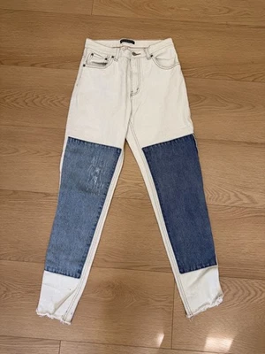 Brandy Melville S / 0-4 | Kenzo Straight Patchwork Jeans 3 Wash Block - Image 1 of 4