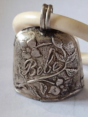 Ma Collection Hochet Ancien Bébé Argent Poinçon Art nouveau Art déco Berceau - Photo 1/4