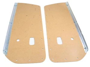 Satz Türpappen Rohlinge mit Leiste & Clipse  für Porsche 914 Türverkleidungen - Picture 1 of 8