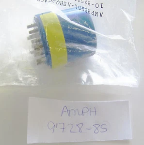 Amphenol 97-28-8S 28 Shell 12 position socket 2 x 12 Awg 14 x 16 Awg NOS 9728-8S - Picture 1 of 1