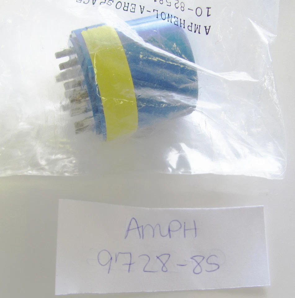 Amphenol 97-28-8S 28 Shell 12 position socket 2 x 12 Awg 14 x 16 Awg NOS 9728-8S - Image 1 of 1
