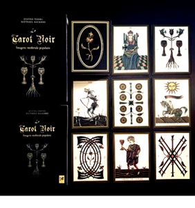 MAGNIFIQUE COFFRET LE TAROT NOIR TRES GRANDE CARTES DIVINATOIRE EDITION VEGA - Imagen 1 de 7