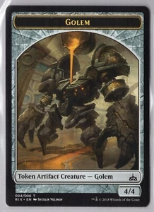1x Golem Token - Rivals of Ixalan - Near Mint - Bild 1 von 1