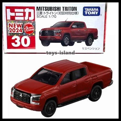 汤米卡 30 三菱 Triton 1/70 TOMY 2024 Oct 新型号压铸汽车红色 — 第 1/4 张图片