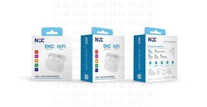 NCC Kopfhörer Bluetooth Enc Canculation Hifi Kopfhörer True Wi S68 Weiß - Bild 1 von 6