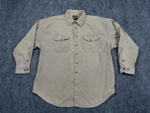 VTG High Sierra Jacket Mens XL Beige Corduroy Oversized Shacket Wide Cords - Picture 1 of 9