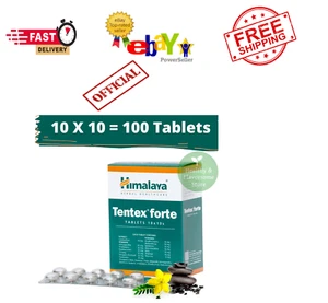 Tentex Forte 100 Tab Himalaya MEN Strength Improves Power & Build Stamina 2026 - Picture 1 of 6
