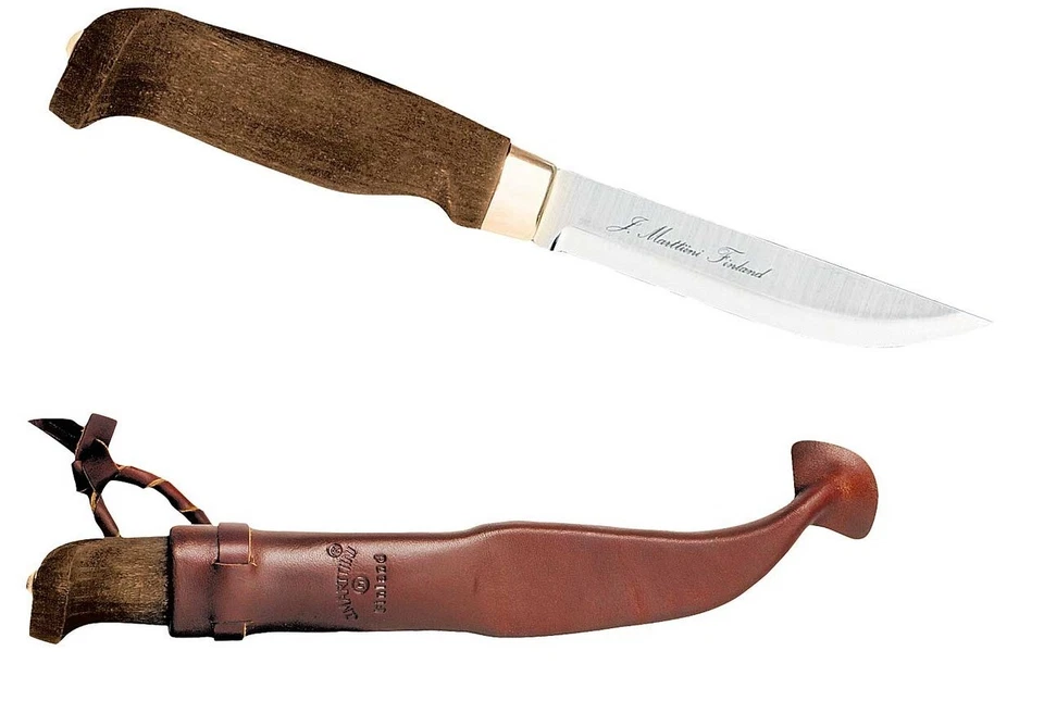 CUCHILLO LEÑADOR MARTTIINI BUSHCRAFT LYNX con FUNDA DE CUERO/EXTREMADAMENTE AFILADO Foto 1 de 3