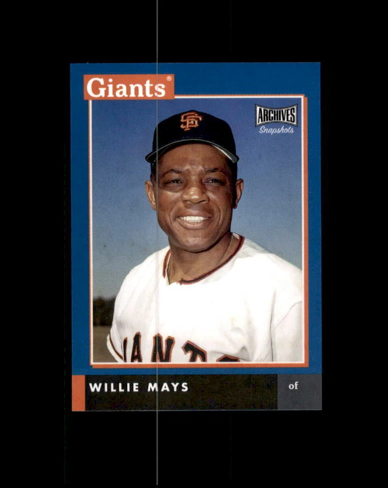 2020 Topps Archives Snapshots Blue Border Willie Mays #50/50 #AS-WM Giants - Image 1 of 1