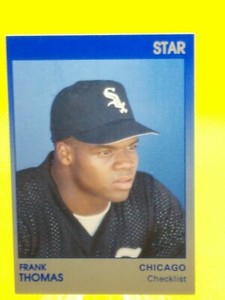 Frank Thomas 1991 The Star Co. CHECKLIST #1 Chicago White Sox