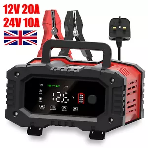 20 Amp 12V/20A and 24V/10A Smart Battery Fast Charger for Car Lithium LiFePo4 UK - Picture 1 of 13