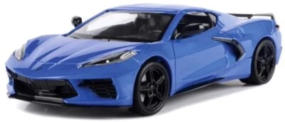 CHEVROLET Corvette C8 - 2020 - bluemetallic - MotorMax 1:24 - Immagine 1 di 4