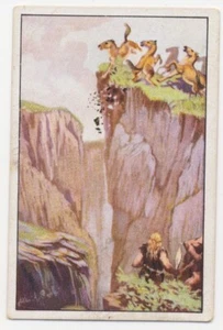 WILDPFERDJAGD VORZEIT WILD HORSE CHEVAUX SAUVAGES JAGD FANG IMAGE CARD 1930's - Picture 1 of 2