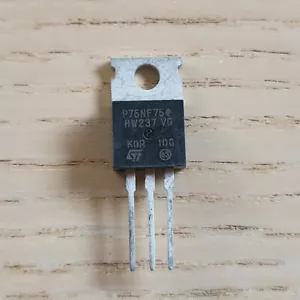 STP75NF75 75V 80A N-channel MOSFET AU STOCK FAST POSTAGE - Picture 1 of 1