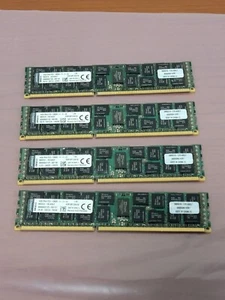 KINGSTON 64GB (4x16GB) PC3-12800R 1600MHz DDR3 ECC Registered Memory KVR16R11D4 - Picture 1 of 3