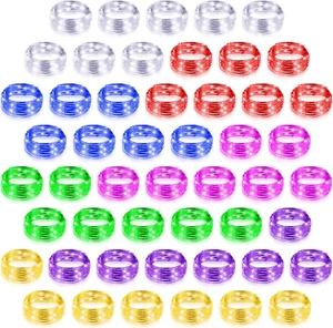 50 Pack LED Fairy Lights Battery Operated String 3 Speed Modes 7 Ft 20 LED Starr - Picture 1 of 7