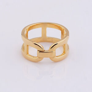 Scarf Rings Women's Fashion Gold Copper Chain Buckles Brooch for Silk Scarf