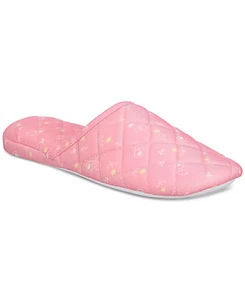 Charter Club Womens Size 5-6 Quilted Paisley Floral Clog Slippers Pink $35 106 - Picture 1 of 6