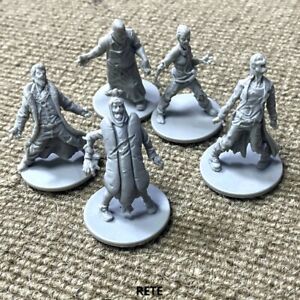 Lot 10X Grey Runner Zombies For Zombicide Black Plague Huntsman Board Game D&D 