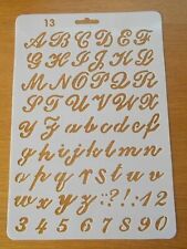 Plastic Letter Alphabet Number Layering Stencils Painting Scrap Writing Cards 13