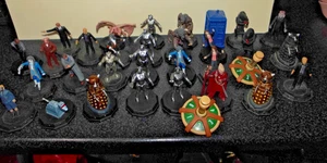 DOCTOR WHO MINI FIGURES FROM GAME 32 PIECES IN LOT SHOWN ON PAGE - Picture 1 of 5