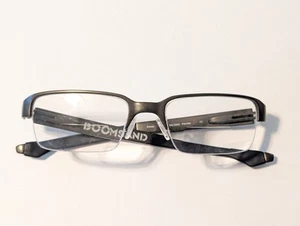 Oakley Boomstand Eyeglass Frame 52-19 Pewter Semi Rimless Excellent Condition - Picture 1 of 5